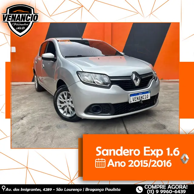 Carro Renault Sandero 2016 Expression 1.6 8V (Flex)