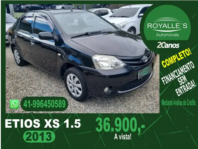 Carro Toyota Etios Sedan 2013 XS 1.5 (Flex)