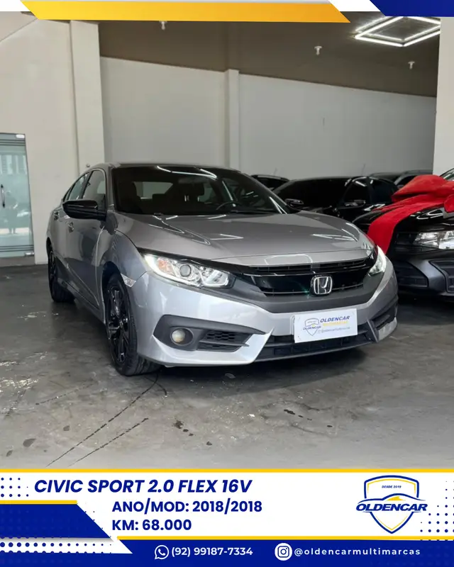 Carro Honda Civic 2018 Sport 2.0 i-VTEC CVT