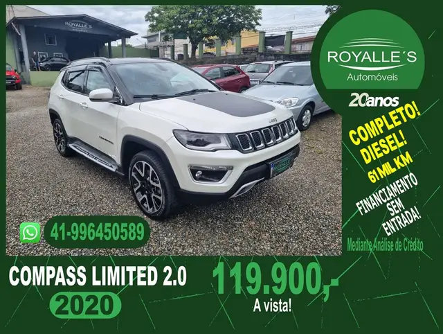 Carro Jeep Compass 2020 2.0 TDI Limited 4WD (Aut)