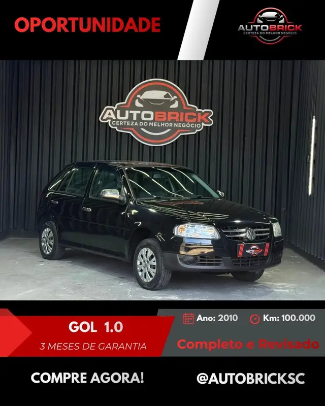 Carro Volkswagen Gol 2010 1.0 (G4) (Flex) 4p