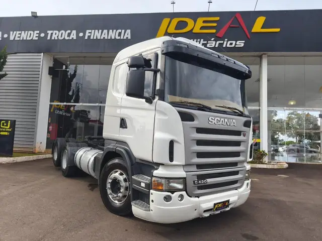 Caminhão Scania G 420 2010 G-420 LA 6X2 HZ(Reb. 3 Eixos)