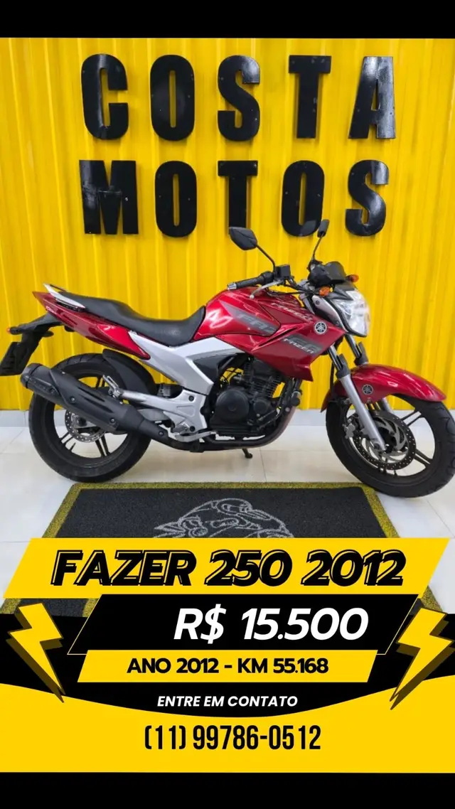 Moto Yamaha YS 250 Fazer 2012 250cc