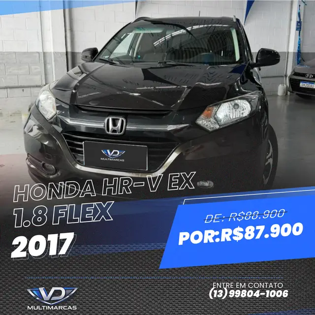 Carro Honda HR-V 2017 EX CVT 1.8 I-VTEC FlexOne