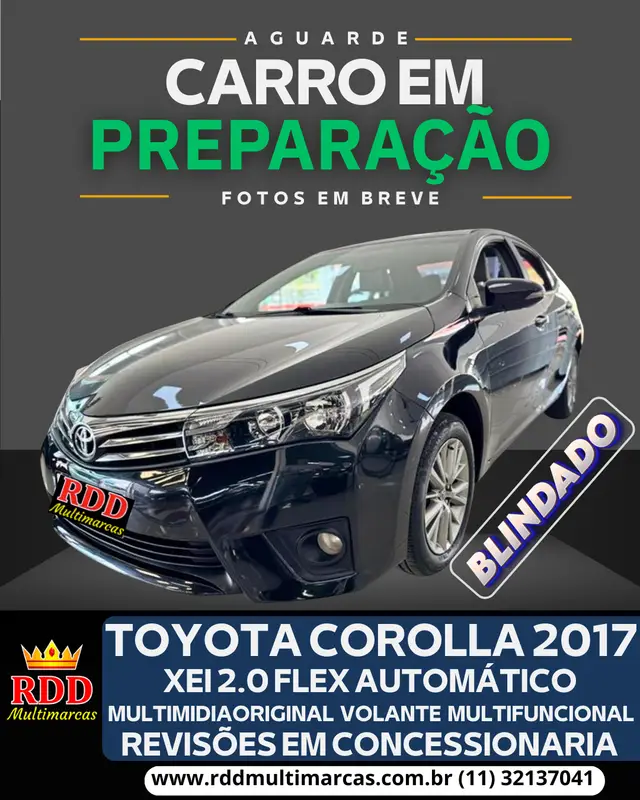 Carro Toyota Corolla 2017 2.0 XEi Multi-Drive S (Flex)