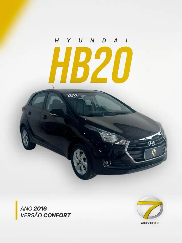 Carro Hyundai HB20 2016 1.6 Comfort Plus (Flex)