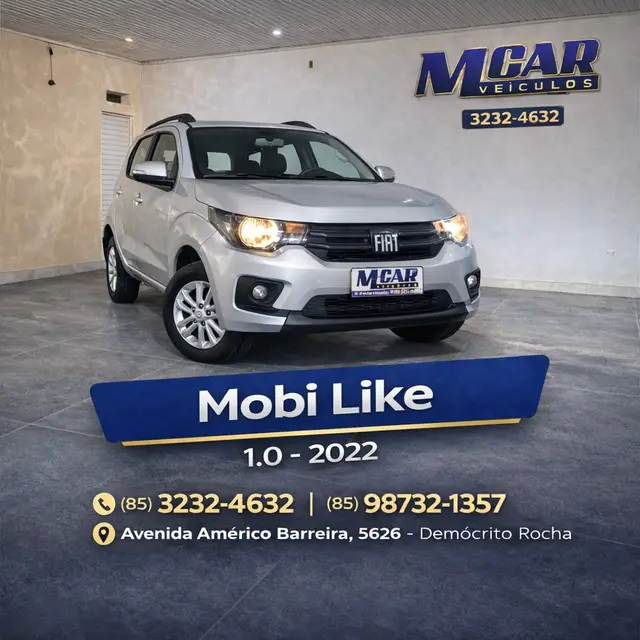 Carro Fiat Mobi 2022 Like 1.0 (Flex)