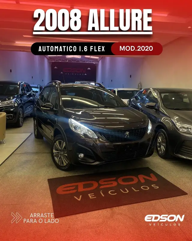 Carro Peugeot 2008 2020 1.6 Allure Pack (Aut)