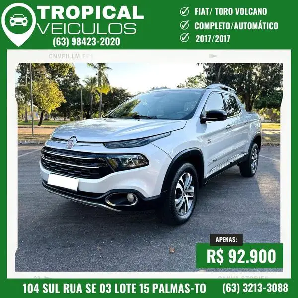 Carro Fiat Toro 2017 2.0 TDI Volcano Auto 4WD
