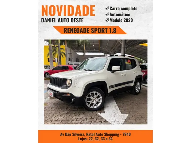 Carro Jeep Renegade 2020 Sport 1.8 4x2 (Aut) (Flex)