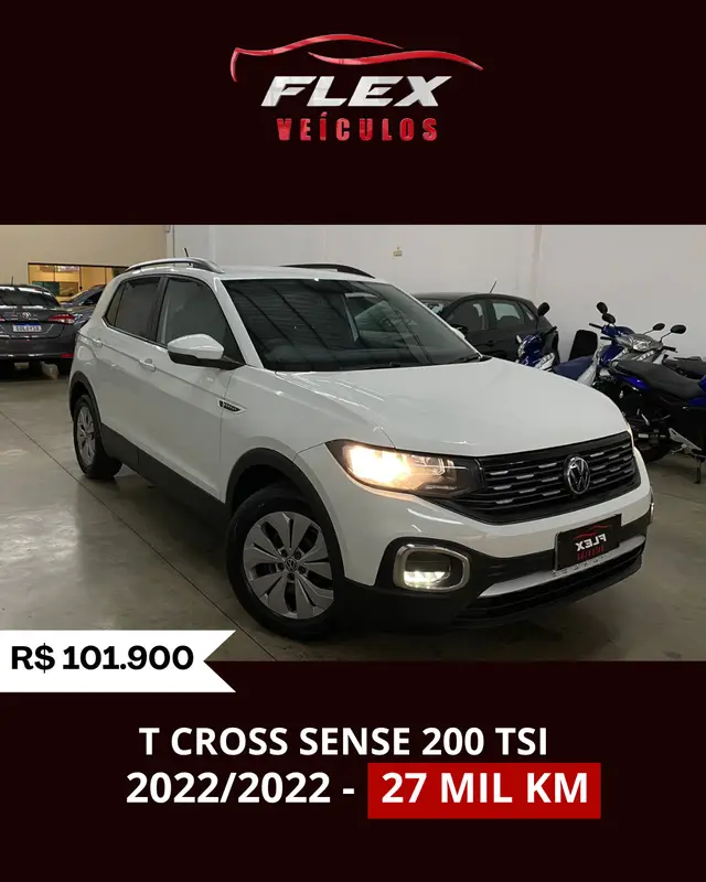 Carro Volkswagen T-Cross 2022 1.0 200 TSI Sense (Aut) (Flex)