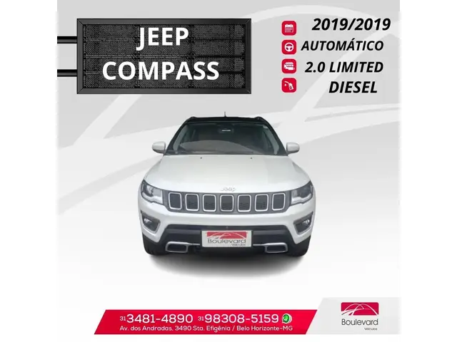 Carro Jeep Compass 2019 2.0 Limited (Aut) (Flex)