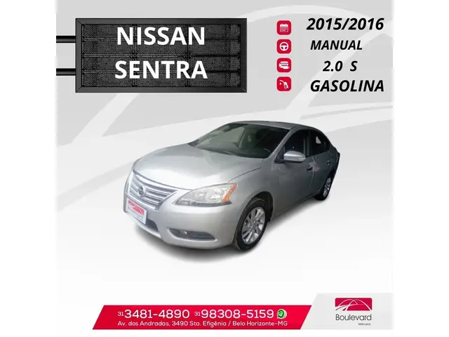 Carro Nissan Sentra 2016 S 2.0 16V (Flex)