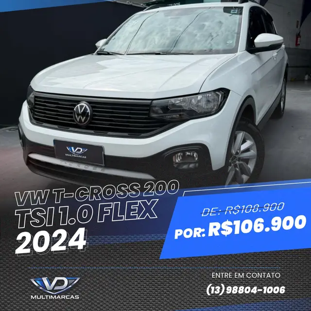 Carro Volkswagen T-Cross 2024 1.0 200 TSI 12V (Aut) (Flex)
