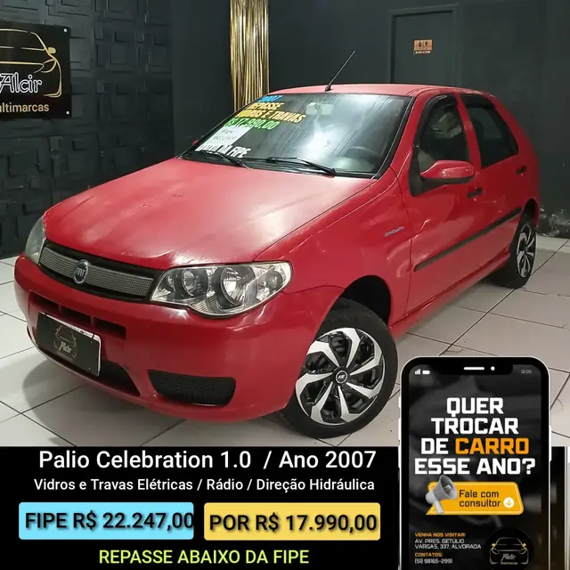 Carro Fiat Palio 2007 Fire 1.0 8V (Flex) 4p
