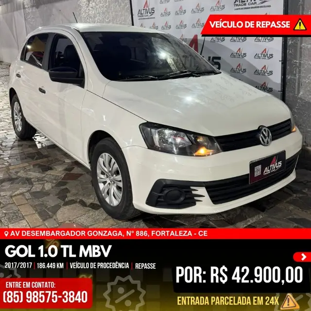 Carro Volkswagen Gol 2017 1.6 MSI Trendline (Flex)