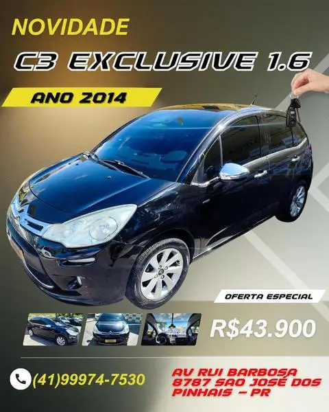 Carro Citroën C3 2014 Exclusive 1.6 16V (Flex)