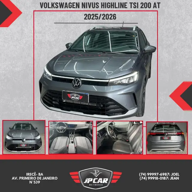 Carro Volkswagen Nivus 2025 Highline 200 TSI