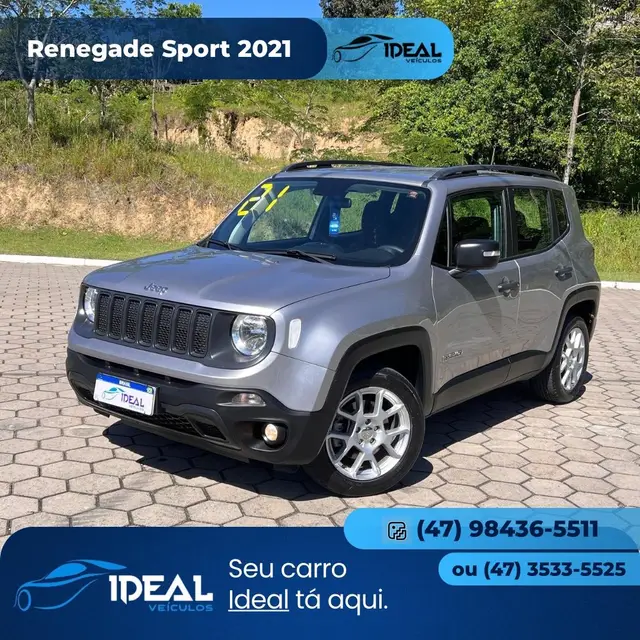 Carro Jeep Renegade 2021 Sport 1.8 4x2 (Aut) (Flex)