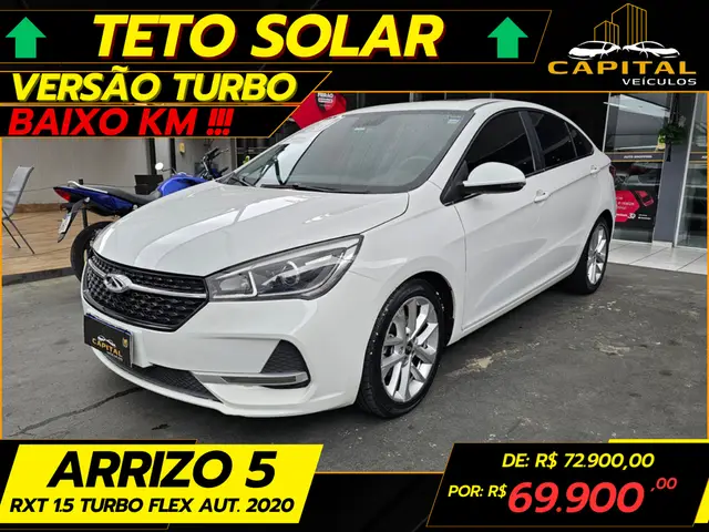 Carro CAOA Chery Arrizo 5 2020 1.5T RXT (Aut)