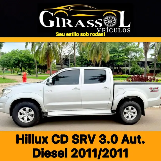 Carro Toyota Hilux Cabine Dupla 2011 Hilux SRV 4x4 3.0 (cab. dupla)