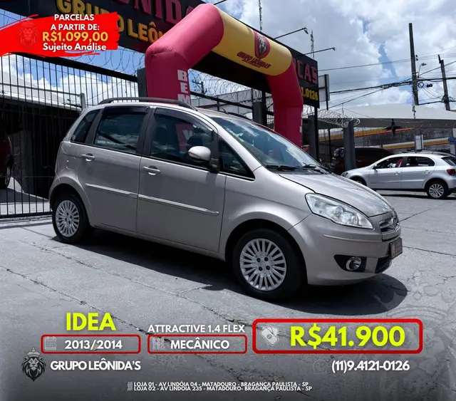Carro Fiat Idea 2014 Attractive 1.4 8V (Flex)