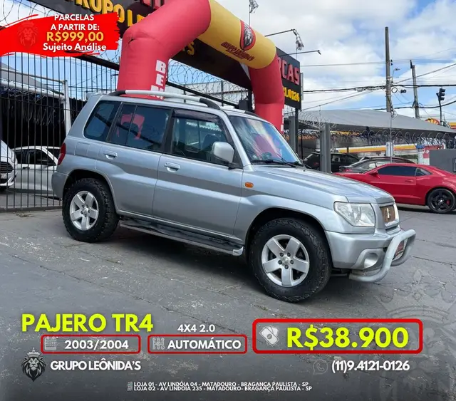 Carro Mitsubishi Pajero TR4 2004 2.0 Blind. 16V 131cv 4x4 Aut.