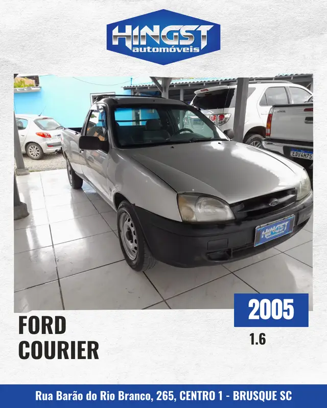 Carro Ford Courier 2005 L 1.6 MPi (Cab Simples)