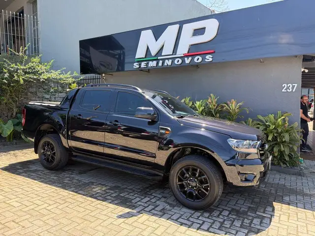 Carro Ford Ranger Cabine Dupla 2023 Black 2.2 Turbodiesel 4x2 (Aut)