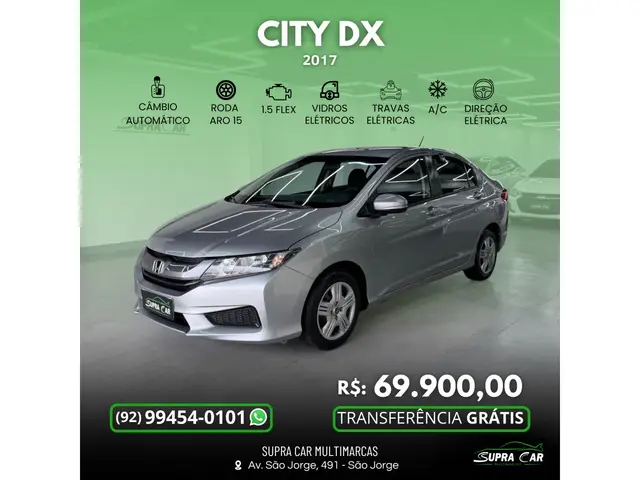 Carro Honda City 2017 DX 1.5 (Flex)