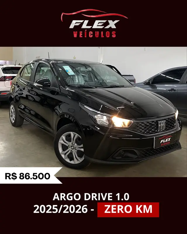 Carro Fiat Argo 2026 Drive 1.0