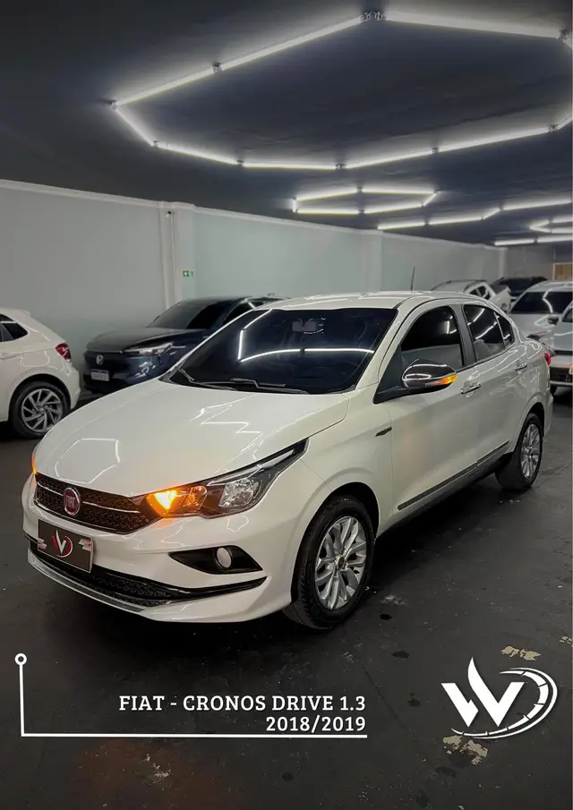 Carro Fiat Cronos 2019 1.3 Drive Firefly (Flex)