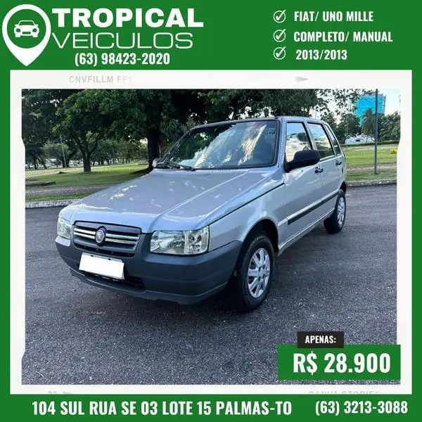 Carro Fiat Uno 2013 Economy 1.4 8V (Flex) 4P