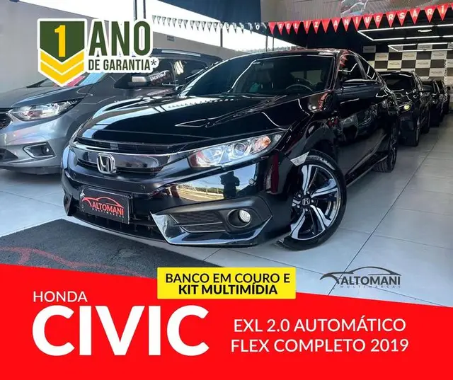 Carro Honda Civic 2019 EXL 2.0 i-VTEC CVT