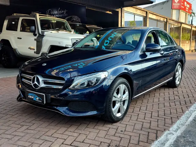 Carro Mercedes-Benz Classe C 2017 C 180 Avantgarde FlexFuel