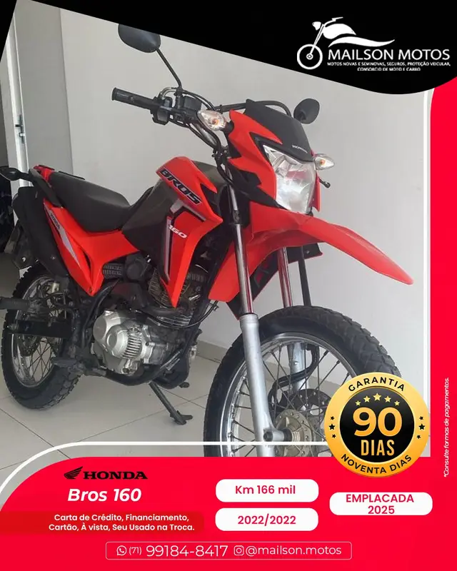 Moto Honda NXR 160 2022 Bros ESDD