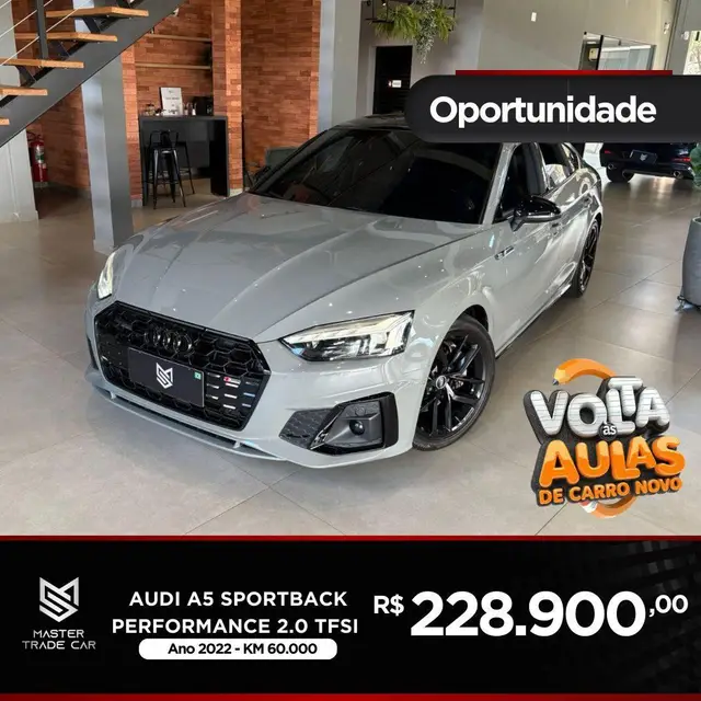 Carro Audi A5 Sportback 2022 Performance Black S tronic