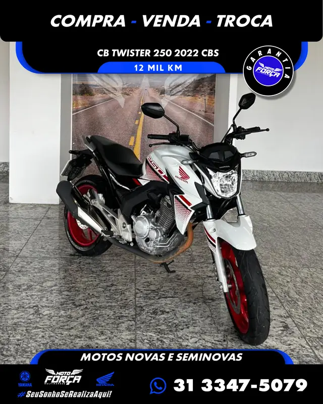 Moto Honda CB 250F Twister 2022 (CBS)