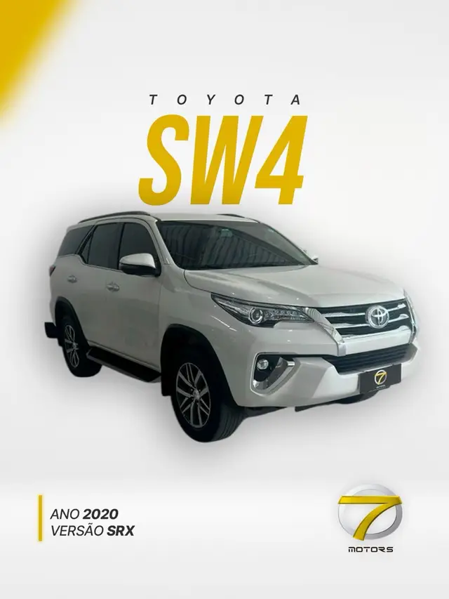 Carro Toyota SW4 2020 2.8 TDI SRX 7L 4x4 (Aut) (Diesel)