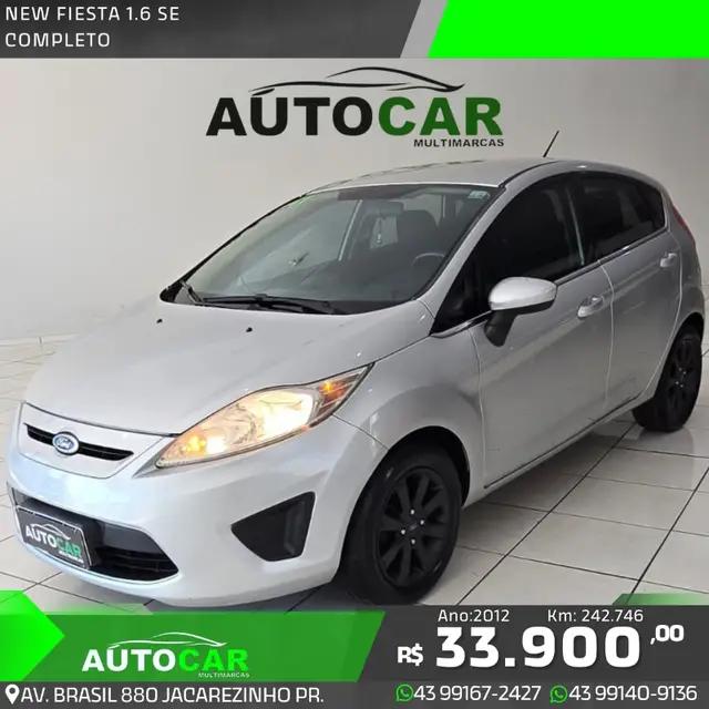 Carro Ford New Fiesta Hatch 2012 SE 1.6 16V (Flex)