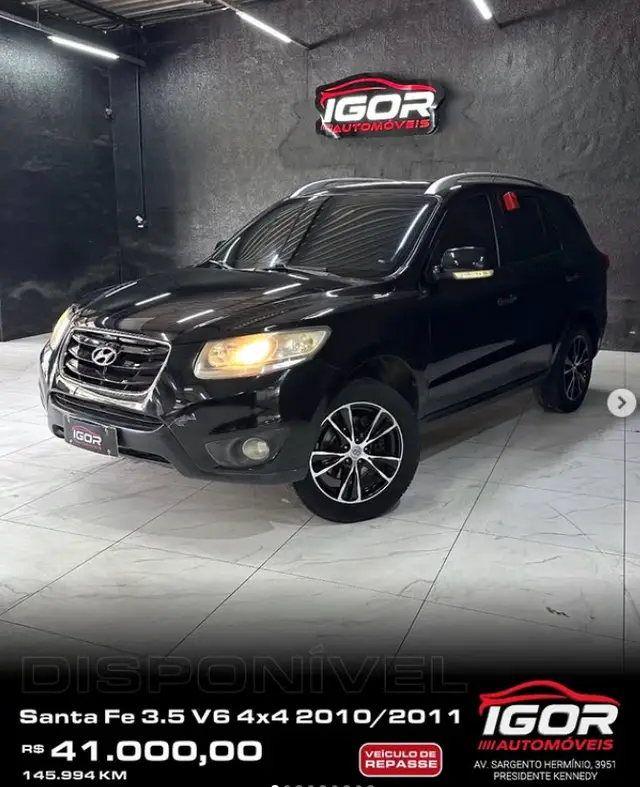 Carro Hyundai Santa Fe 2011 GLS 3.5 V6 4x4 5L