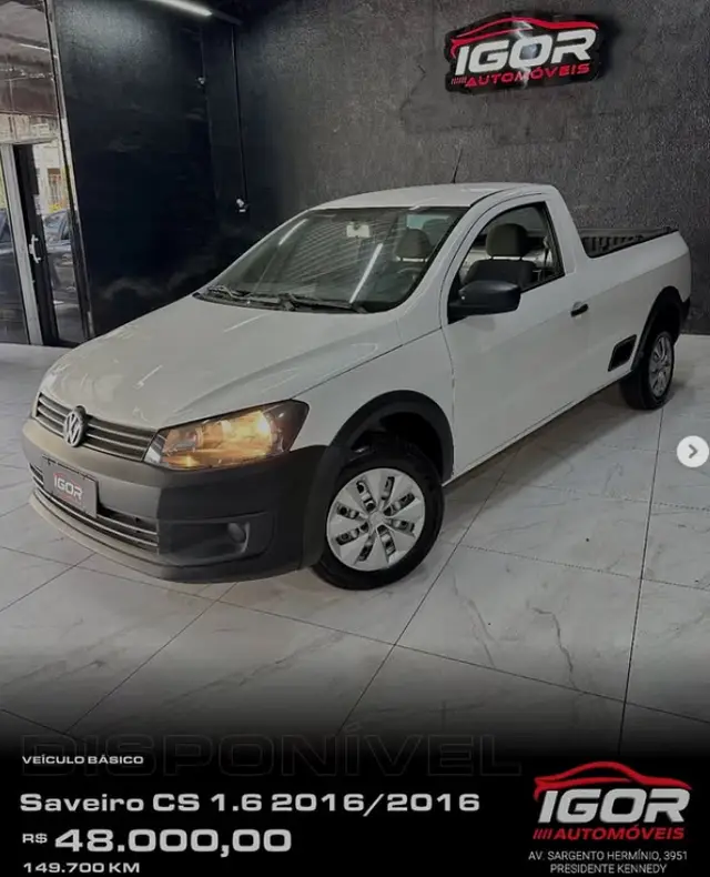 Carro Volkswagen Saveiro 2016 Trendline 1.6 MSI CS (Flex)