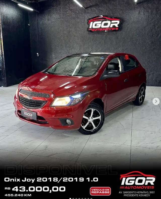 Carro Chevrolet Onix 2019 1.0 Joy SPE/4