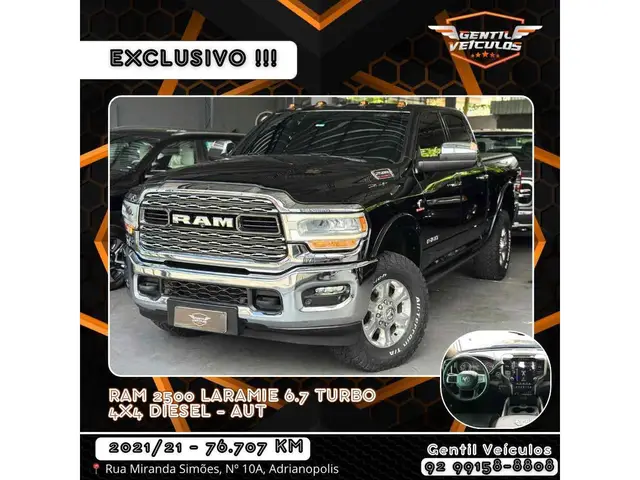Carro Ram 2500 2021 Ram 2500 CD 6.7 4X4 Laramie