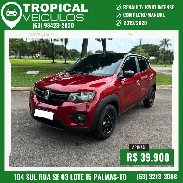 Carro Renault Kwid 2020 ConnecTV 1.0 12v SCe (Flex)
