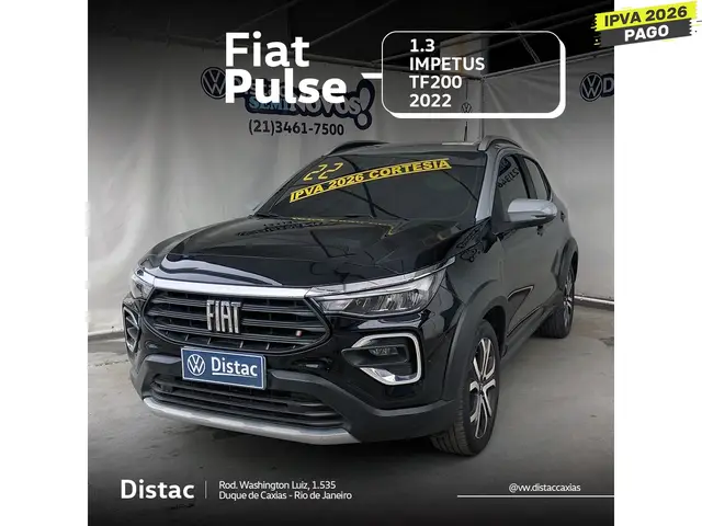 Carro Fiat Pulse 2022 Impetus 200 Turbo (flex) (aut)