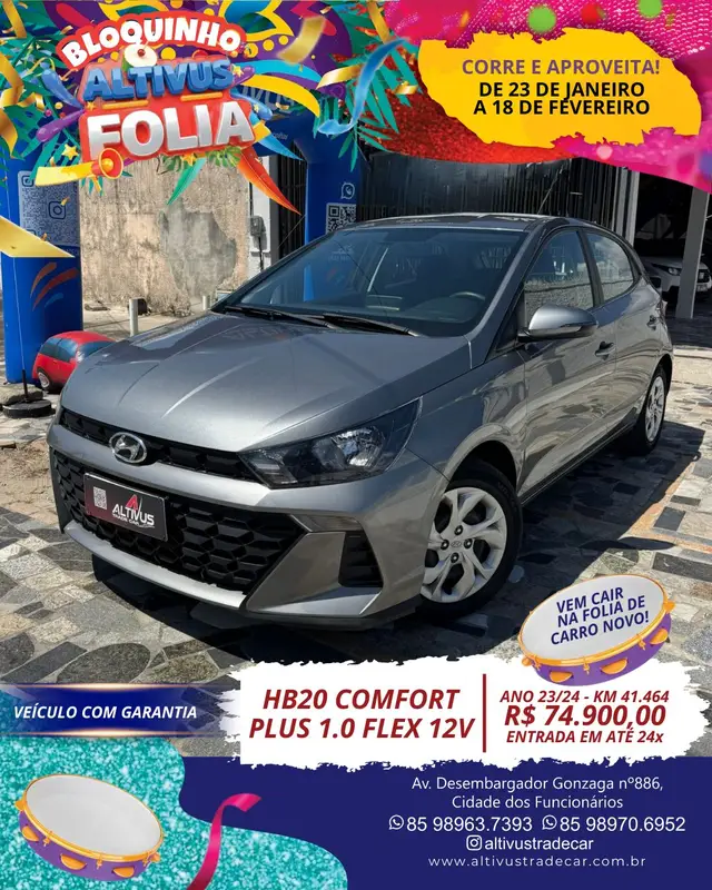 Carro Hyundai HB20 2024 Comfort 1.0 (Flex)