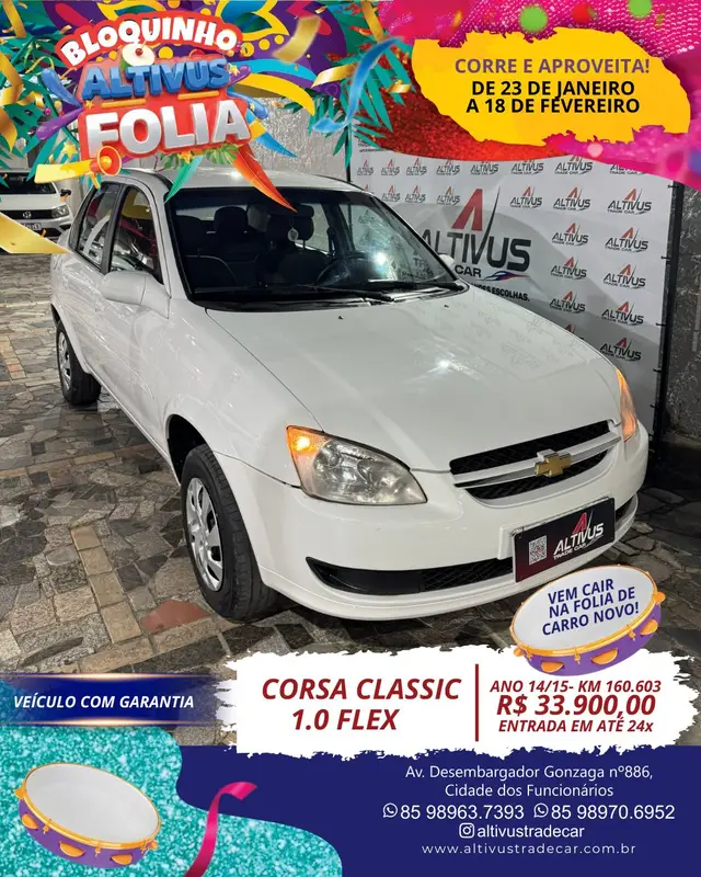 Carro Chevrolet Classic 2015 LS 1.0 VHCE (Flex)