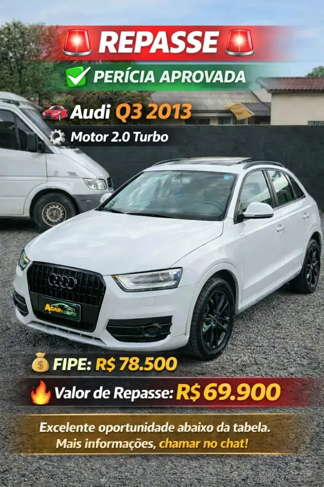 Carro Audi Q3 2013 2.0 TFSI Ambition S Tronic Quattro