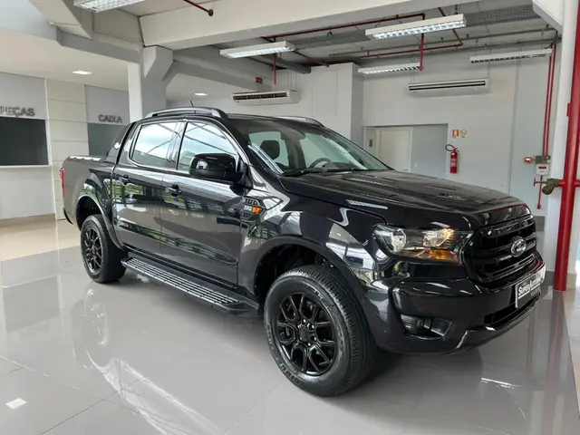 Carro Ford Ranger Cabine Dupla 2023 Black 2.2 Turbodiesel 4x2 (Aut)